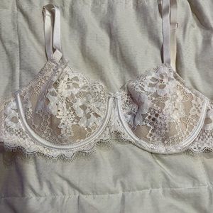 White lace Victoria secret bra